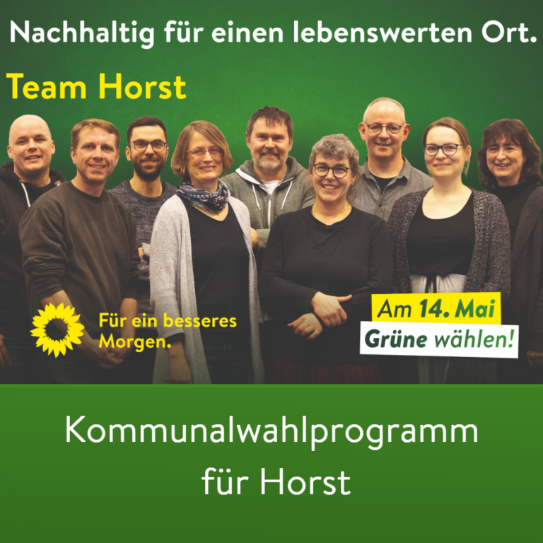 Wahlprogramm Die GRÜNEN Horst zur Kommunalwahl Schleswig-Holstein 2023