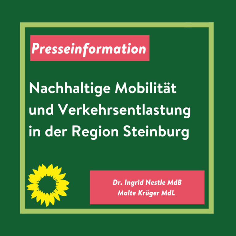 Presseinformation: nachhaltige Mobilität und Verkehrsentlastung in der Region Steinburg