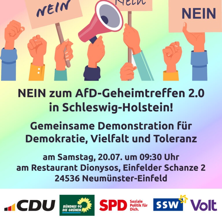 NEIN zum AfD-Geheimtreffen in Schleswig-Holstein!