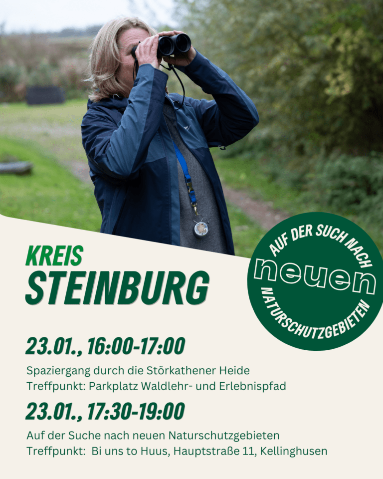 Auf der Suche  nach neuen Naturschutzgebieten mit Silke Backsen (MdL) im Kreis Steinburg am 23. Januar 2026