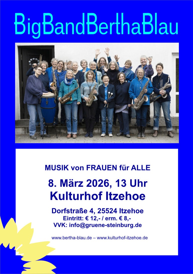 Internationaler Frauentag 8. März mit der BigBandBerthaBlau