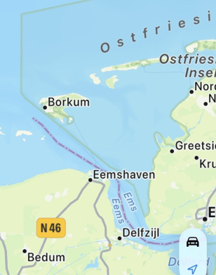 Gasbohrung vor Borkum