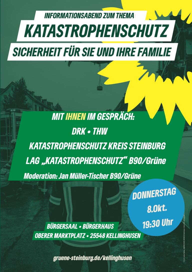 Veranstaltung: Katastrophenschutz – Sicherheit für Sie und Ihre Familie